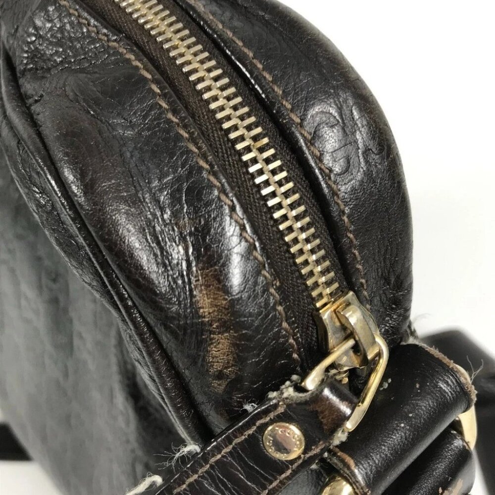 GUCCI 201448 Guccissima GG Bag Crossbody Pochette Shoulder Bag - Picture 10 of 15